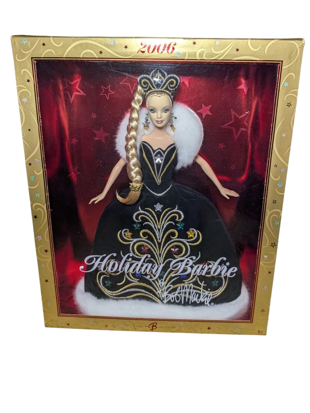 2005 Holiday Barbie Bob Mackie Black Gown J0949 NRFB New In Box 2006 Mattel